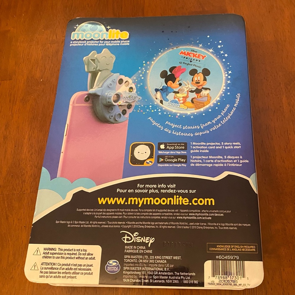 Moonlite Special Edition Disney Storybook Projector For Mobile Phones - Picture 3 of 6